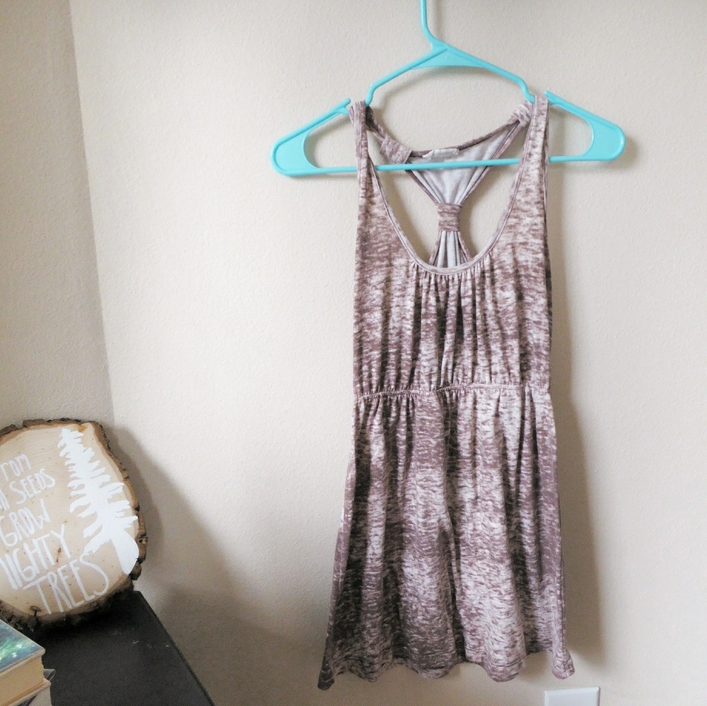 Small cafe brown summer dress